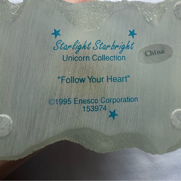 Vintage 1995 Starlight Starbright Unicorn “Follow Your Heart” Figurine - Picture 3 of 3
